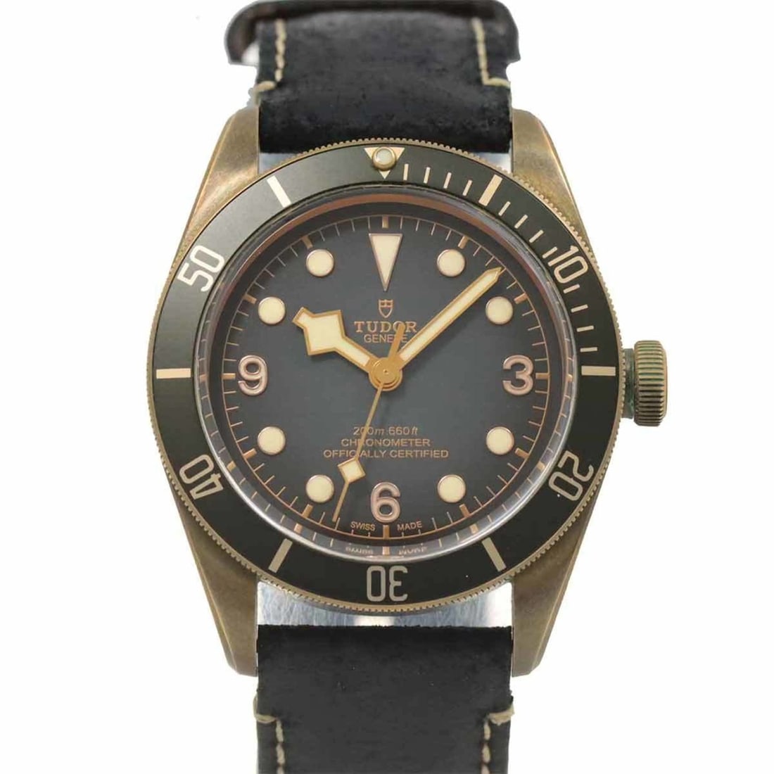 Tudor Heritage Black Bay Bronze 79250BA Men's Watch Grey Automatic: --- Catalog ---Category: SizeWrist Size: 19cm - 15cm / 7.48'' - 5.9''Case Diameter: 43mm / 1.69''Category: DesignType: WristwatchGender: MenColor (Dial): GrayMaterial (Band): LeatherMaterial (Case): B