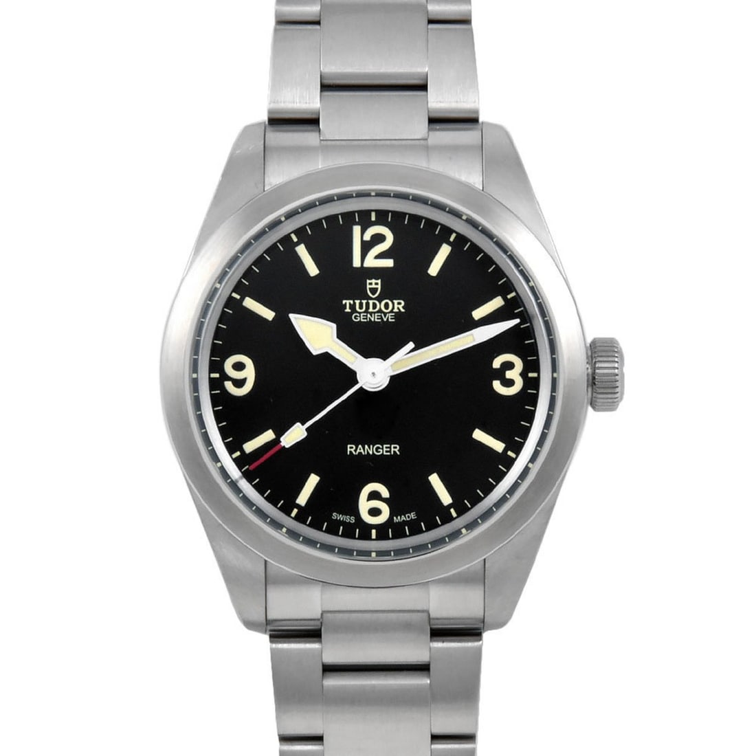 Tudor M79950-0001 Ranger Random Number Automatic Watch Black Dial Stainless Steel Men's: --- Catalog ---Category: SizeWrist Size: 20cm / 7.87''Case Diameter: 39mm / 1.54''Category: DesignType: WristwatchGender: MenDisplay: AnalogColor (Dial): BlackMaterial (Band): Stainless steelMaterial 