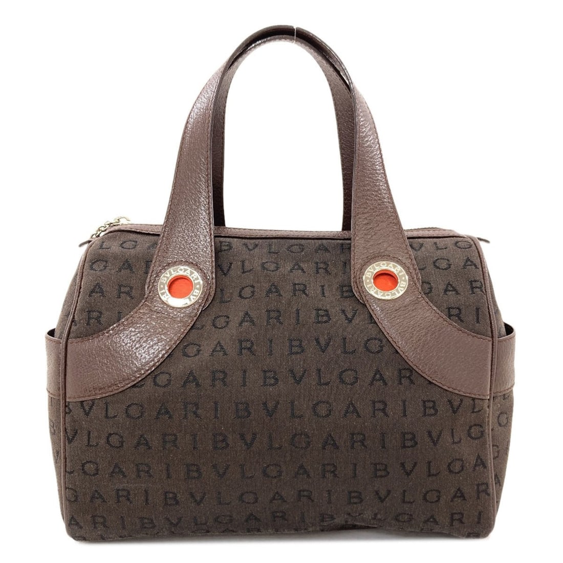 Bvlgari Bulgari Logomania Canvas Handbag for Women: --- Catalog ---Category: SizeSize (HxWxD): 19cm x 25cm x 14cm / 7.48'' x 9.84'' x 5.51''Category: DesignType: HandbagColor: BrownGender: WomenMaterial: Canvas Category: GeneralBrand: Bvlgari--- Item L