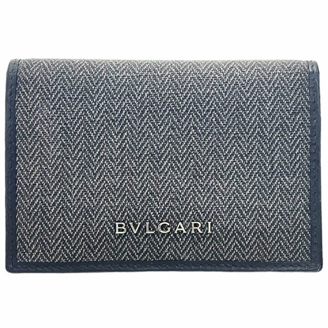 Bulgari Weekend Card Case Holder, Business Case, PVC Leather, Dark Gray/Black, 32588, BVLGARI,: --- Catalog ---Category: DesignType: Card caseColor: Black, Dark grayGender: MenMaterial: Coated canvas , Leather Category: GeneralMPN: 32588Brand: BvlgariCountry of Origin: ItalyCategory: Physical Pr