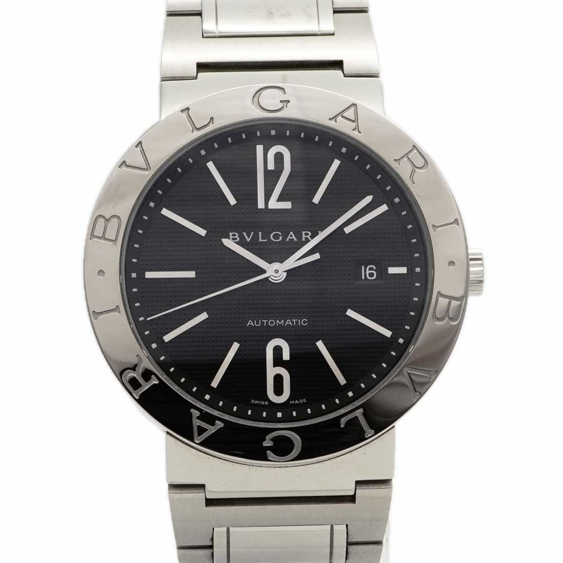 Bulgari BB42SSAUTO Black Dial Men's Watch: --- Catalog ---Category: SizeWrist Size: 17.5cm / 6.88''Case Diameter: 42mm / 1.65''Category: DesignType: WristwatchGender: MenColor (Dial): BlackMaterial (Band): Stainless steelCategory: GeneralMPN: