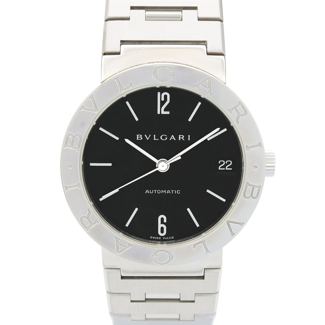 Bulgari BVLGARI Watch Stainless Steel Men's Black BB33SS (1 of 15)