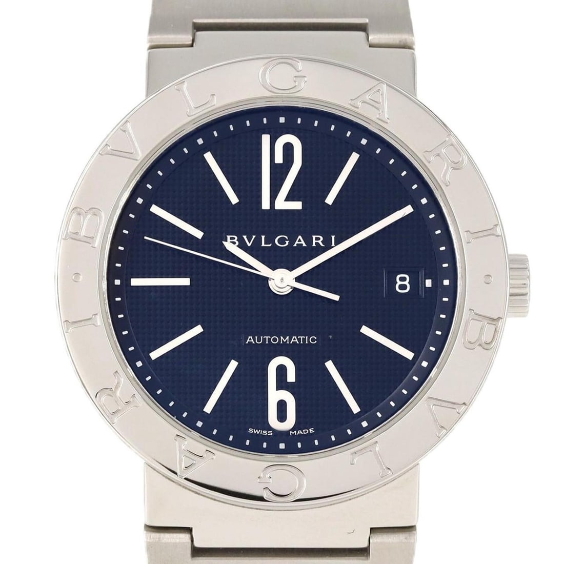 Bulgari BB38SSAUTO BB38SSD AT SS Automatic Watch: --- Catalog ---Category: SizeWrist Size: 16cm / 6.29''Case Diameter: 38mm / 1.5''Category: DesignType: WristwatchGender: MenColor (Dial): BlackMaterial (Band): Stainless steelMaterial (Case): Stainles