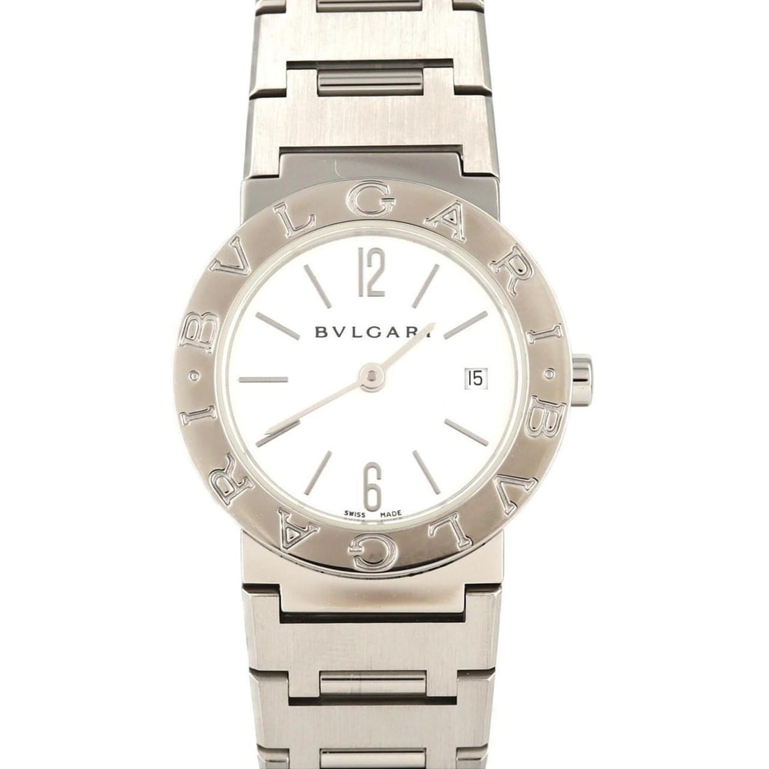 Bulgari BB26SS BB26WSSD SS Quartz Watch: --- Catalog ---Category: SizeWrist Size: 17cm / 6.69''Case Diameter: 26mm / 1.02''Category: DesignType: WristwatchGender: WomenColor (Dial): WhiteMaterial (Band): Stainless steelMaterial (Case): Stain