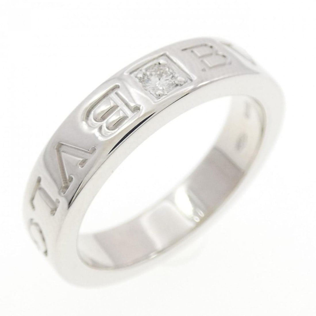 Bvlgari Bulgari B.zero1 Ring: --- Catalog ---Category: SizeJP Size: 9.5US Size: 5Category: DesignType: Band ringStone: DiamondGender: WomenMaterial: White gold (18K)Category: GeneralBrand: Bvlgari--- Item List ---Section: Conditio