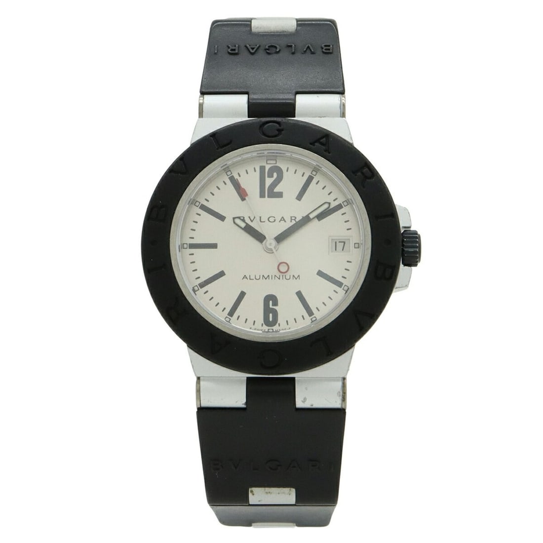 BVLGARI Bulgari Aluminum 38mm Date Silver Dial Men's Automatic Watch AL38TA: --- Catalog ---Category: SizeWrist Size: 14.5cm - 19.5cm / 5.7'' - 7.67''Case Diameter: 38mm / 1.5''Category: DesignType: WristwatchGender: MenColor (Dial): SilverMaterial (Band): RubberMaterial (Case