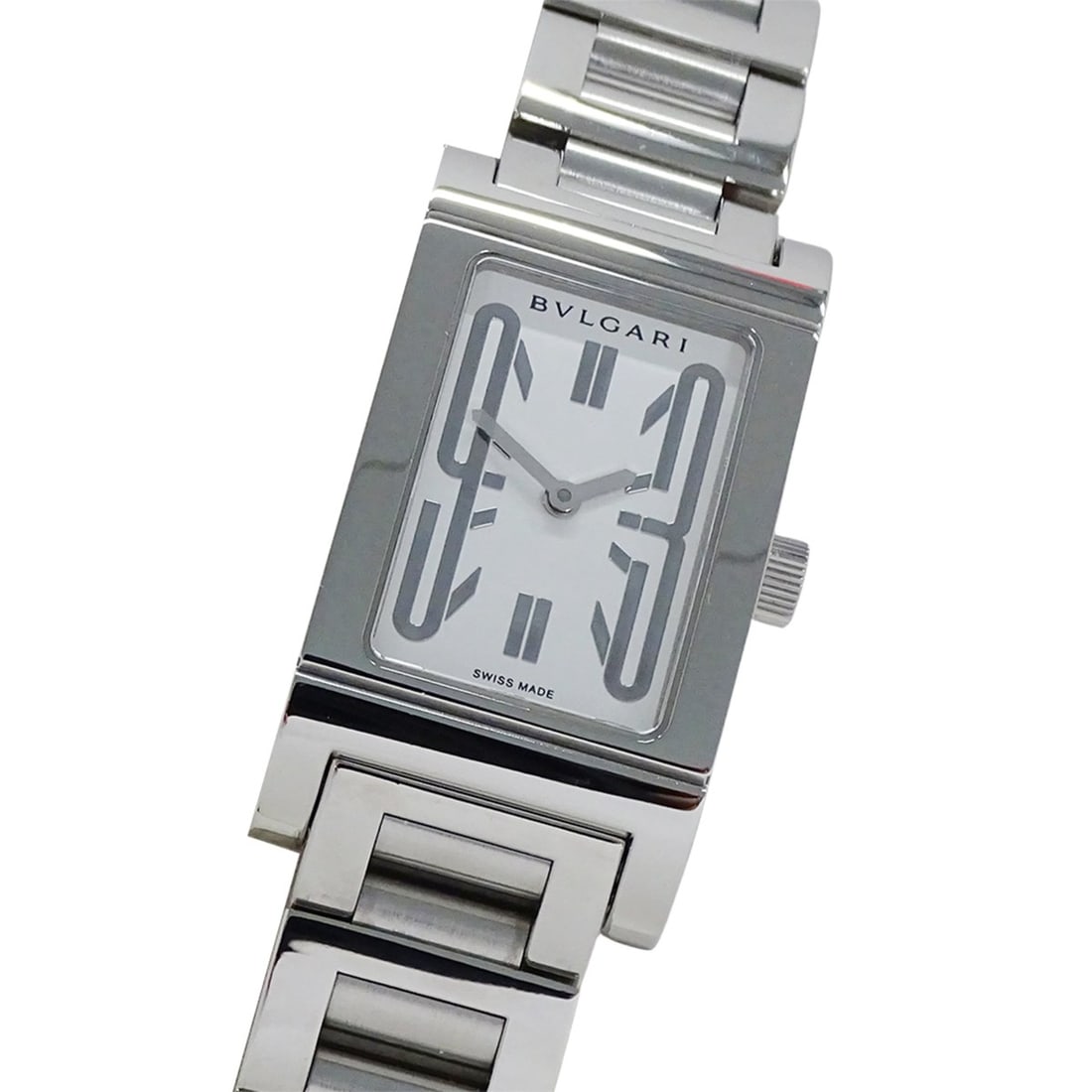 Bulgari BVLGARI Women's Watch, Brand: Rettangolo Quartz, Stainless Steel (SS), RT39S, Silver, White,: --- Catalog ---Category: SizeWrist Size: 17cm / 6.69''Case Diameter: 21mm / 0.83''Category: DesignType: WristwatchGender: WomenColor (Dial): WhiteMaterial (Band): Stainless steelMaterial (Case): Stain