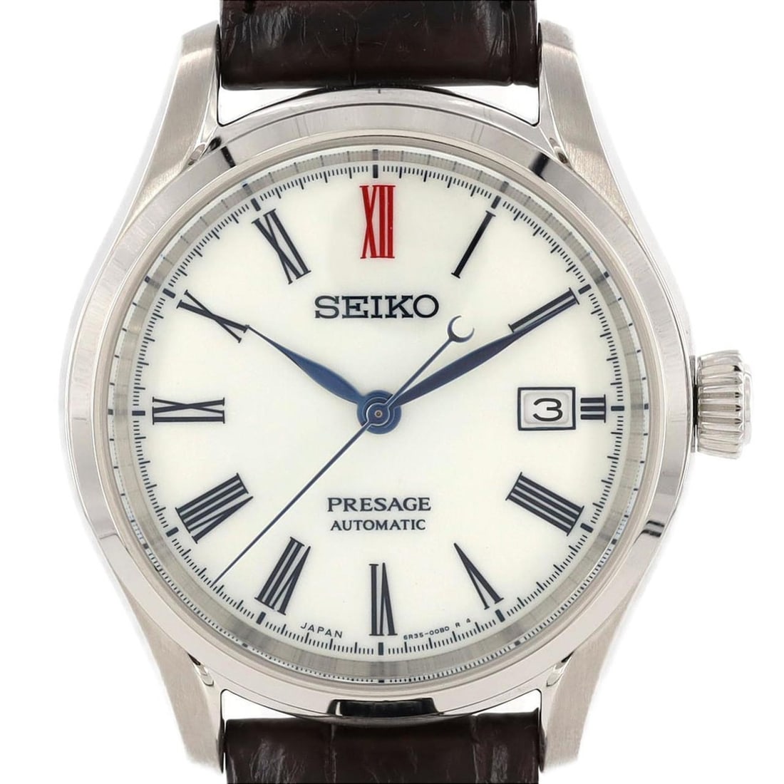 Seiko Presage 6R35-00B0 SARX061 SS Watch Automatic: --- Catalog ---Category: SizeCase Diameter: 40.5mm / 1.59''Category: DesignType: WristwatchGender: MenColor (Dial): WhiteMaterial (Band): Stainless steelMaterial (Case): Stainless steelCategory: Gener