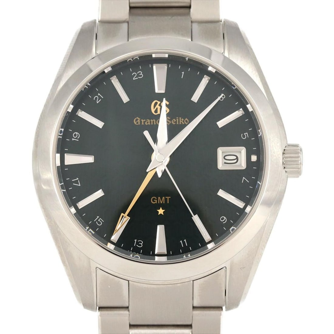 Seiko Grand Heritage Collection GMT LIMITED 9F86-0AC0 SBGN007 SS Wristwatch Quartz: --- Catalog ---Category: SizeWrist Size: 21cm / 8.26''Case Diameter: 40mm / 1.57''Category: DesignType: WristwatchGender: MenColor (Dial): GreenMaterial (Band): Stainless steelMaterial (Case): Stainle