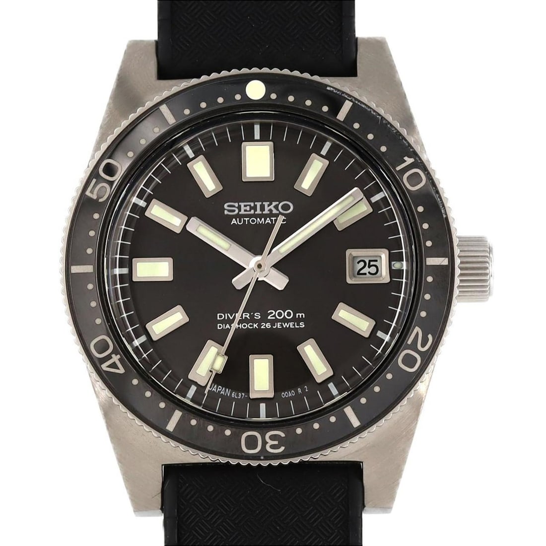 Seiko Prospex LIMITED 6L37-00A0 SBEN003 SS Wristwatch Automatic: --- Catalog ---Category: SizeCase Diameter: 38mm / 1.5''Category: DesignType: WristwatchGender: MenColor (Band): BlackColor (Dial): GrayMaterial (Band): RubberMaterial (Case): Stainless steelCategory: