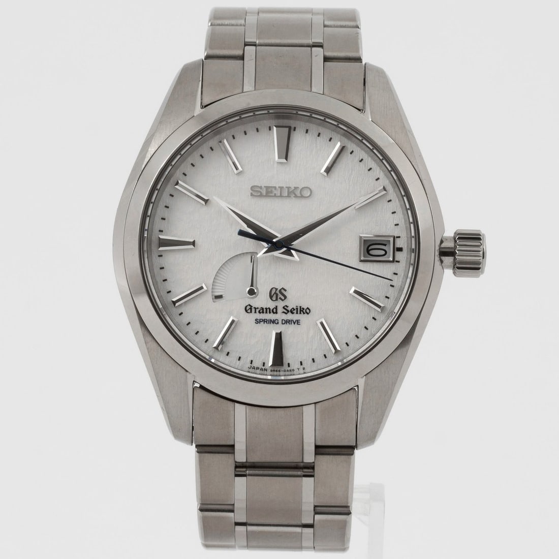 Grand Seiko Spring Drive Snow White Watch Silver Dial: SBGA011 9R65-0AE0 Men's Titanium (1 of 20)