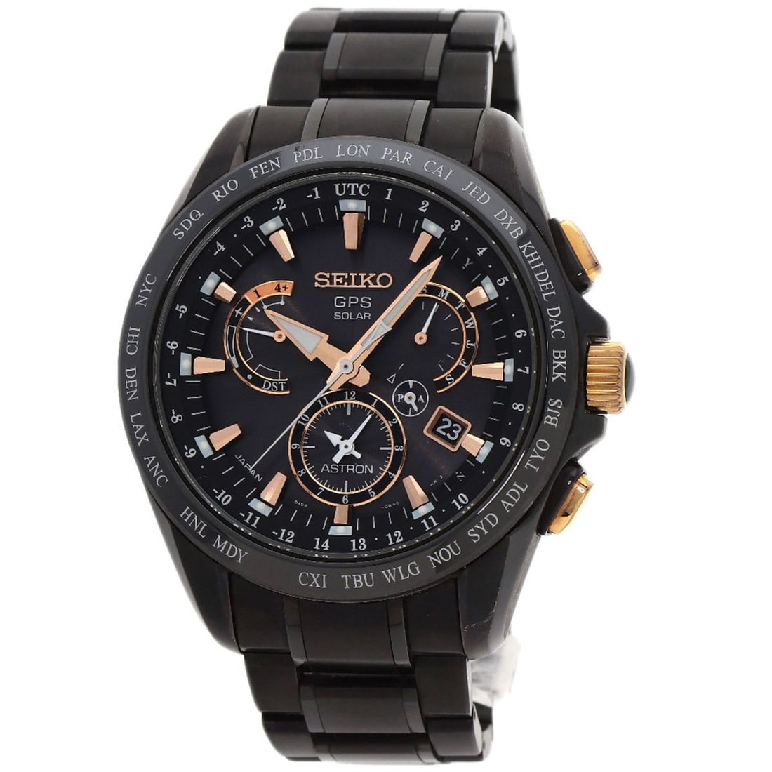 Seiko 8X53-0AB0-2 SBXB075 Astron Watch Titanium Men's SEIKO: --- Catalog ---Category: SizeWrist Size: 17cm / 6.69''Case Diameter: 47mm / 1.85''Case Thickness: 13.6mm / 0.54''Category: DesignType: WristwatchGender: MenColor (Dial): BlackMaterial (Band): Titanium