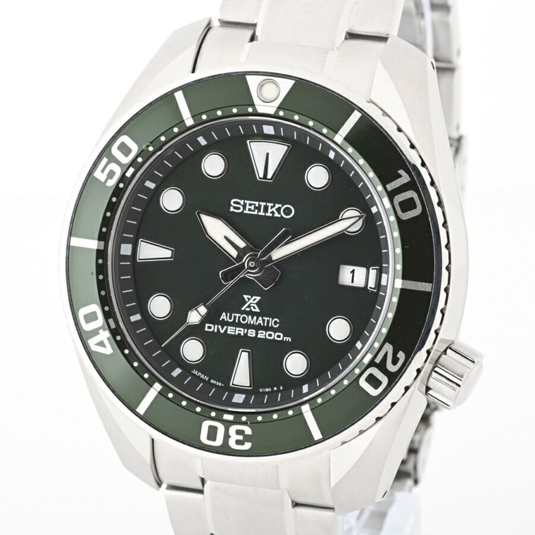 Seiko Prospex Diver Scuba SBDC081 6R35-00A0 Automatic Core Shop Exclusive Model A-156624: --- Catalog ---Category: SizeWrist Size: 19cm / 7.48''Case Diameter: 45mm / 1.77''Case Thickness: 12.9mm / 0.51''Category: DesignType: WristwatchGender: MenColor (Dial): Green, SilverMaterial (Band): 