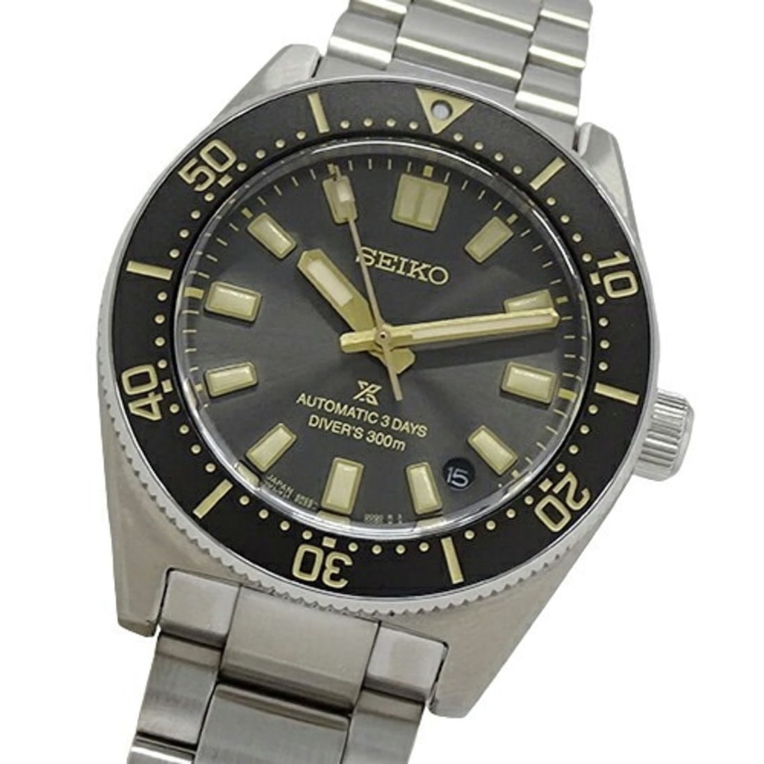 Seiko Prospex 6R55-00G0 SBDC199 Watch Men's Mechanical Diver Scuba 100th Anniversary 300m Date: --- Catalog ---Category: SizeWeight: undefined / undefinedWrist Size: 20cm / 7.87''Case Diameter: 40mm / 1.57''Category: DesignType: WristwatchColor: GrayGender: MenDisplay: AnalogColor (Dial): GrayMa