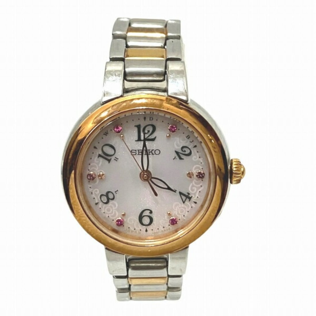 Seiko Tisse 1B21-0AM0 Radio Solar Limited Edition Watch Women's: --- Catalog ---Category: SizeWrist Size: 13.5cm / 5.31''Case Diameter: 25.2mm / 0.99''Category: DesignType: WristwatchGender: WomenColor (Dial): IvoryMaterial (Band): Stainless steelMaterial (Case): S