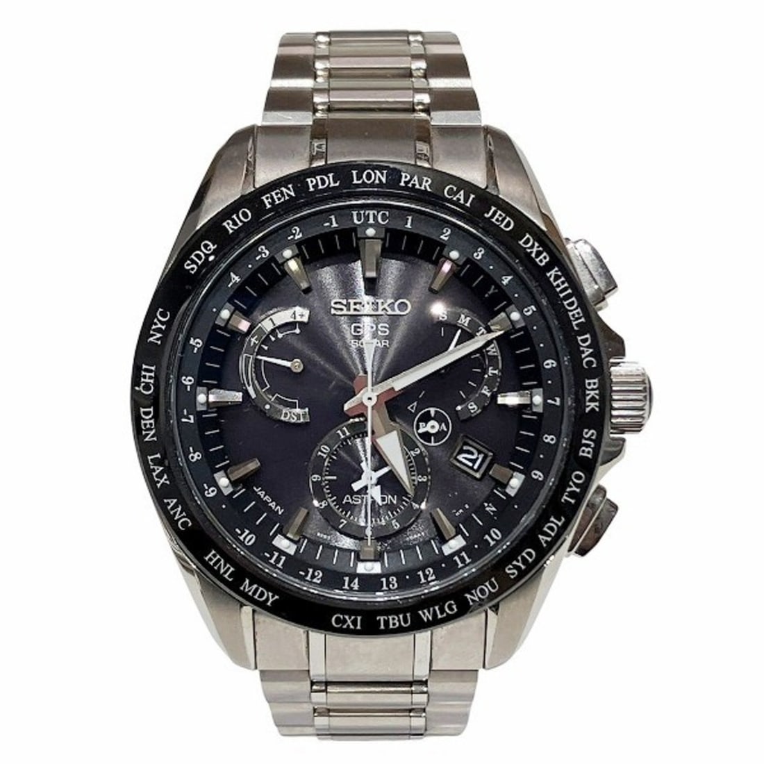 Seiko Astron 8X53-0AB0-2 Radio Solar Men's Watch Wristwatch: --- Catalog ---Category: SizeWrist Size: 21cm / 8.26''Case Diameter: 44mm / 1.73''Category: DesignType: WristwatchGender: MenColor (Dial): BlackMaterial (Band): TitaniumMaterial (Case): TitaniumCatego