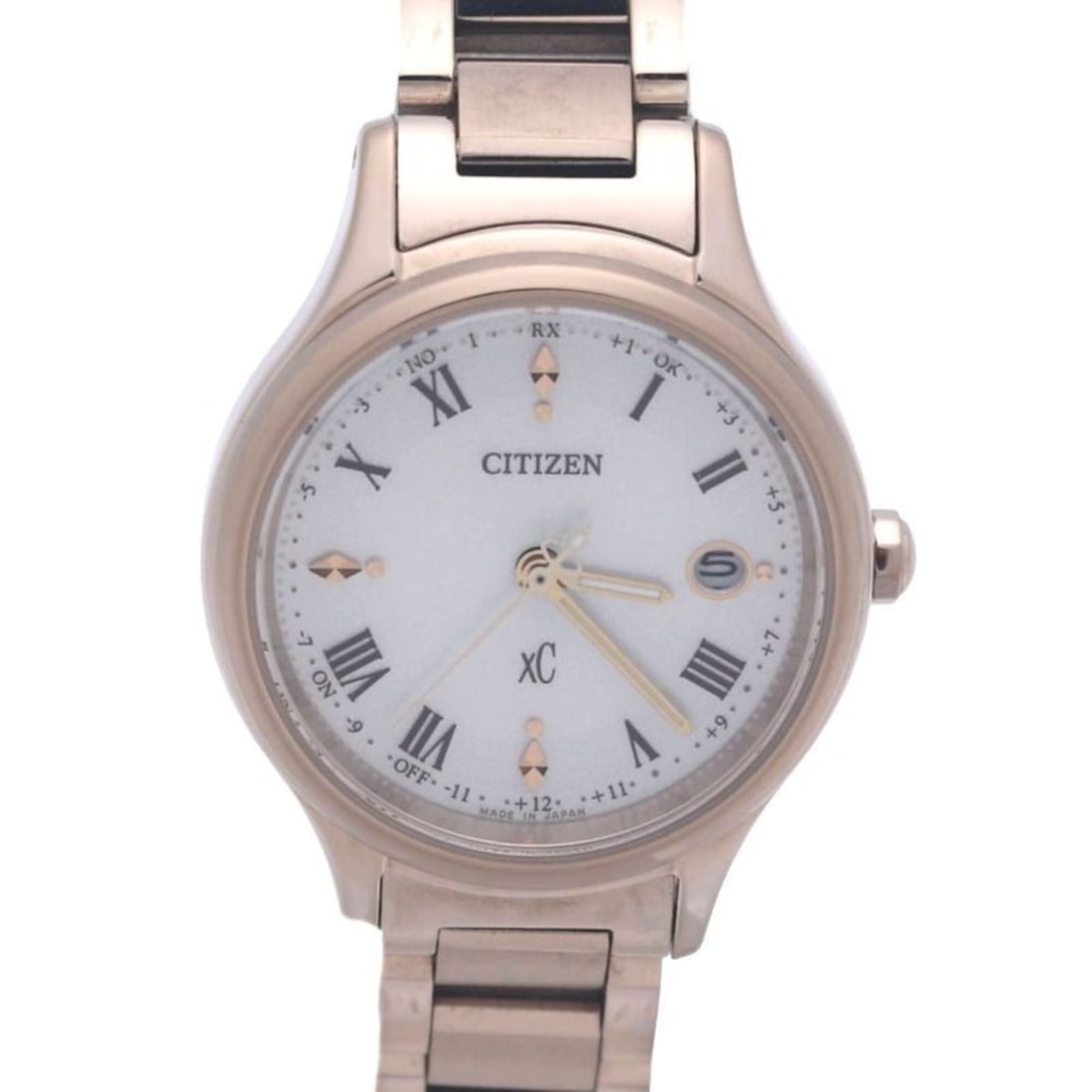 CITIZEN XC Cross Sea ES9497-96A H060-005VS01 Women's Titanium Watch 130491: --- Catalog ---Category: SizeWrist Size: 18.5cm / 7.28''Case Diameter: 26mm / 1.02''Category: DesignType: WristwatchGender: WomenColor (Dial): SilverMaterial (Band): TitaniumMaterial (Case): TitaniumC