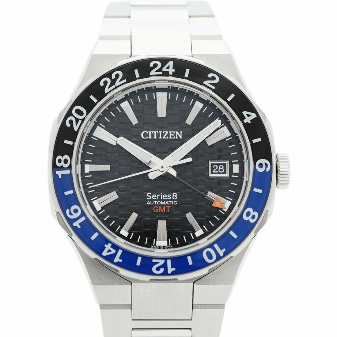 Citizen Series 8 NB6031-56E Black Dial Men's Watch: --- Catalog ---Category: SizeWrist Size: 17cm / 6.69''Case Diameter: 41mm / 1.61''Category: DesignType: WristwatchGender: MenColor (Dial): BlackMaterial (Band): Stainless steelCategory: GeneralMPN: NB