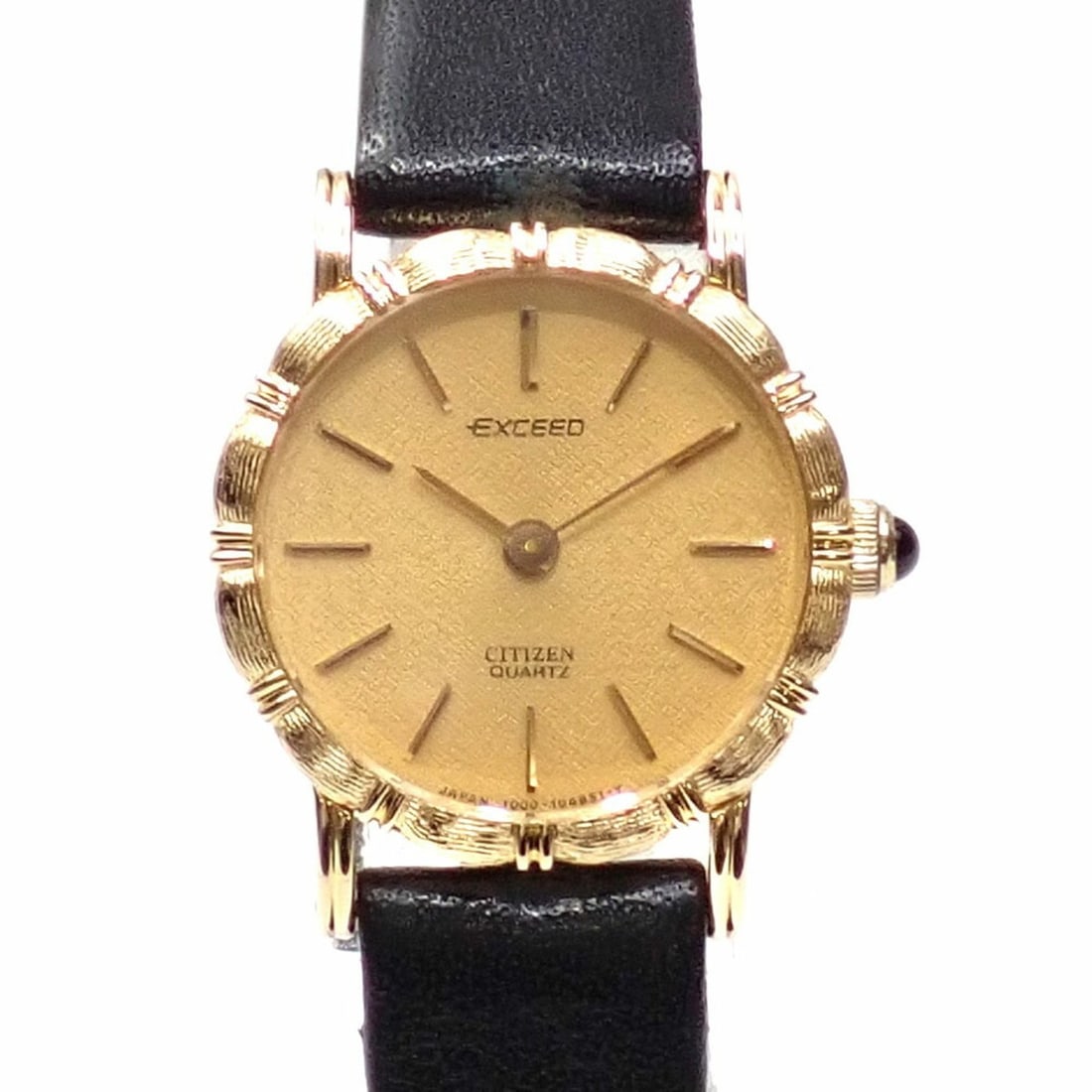 Citizen Watch Exceed Ladies Quartz K14YG SS Leather Strap 4-104188Y Battery Operated and Buckle (1 of 20)