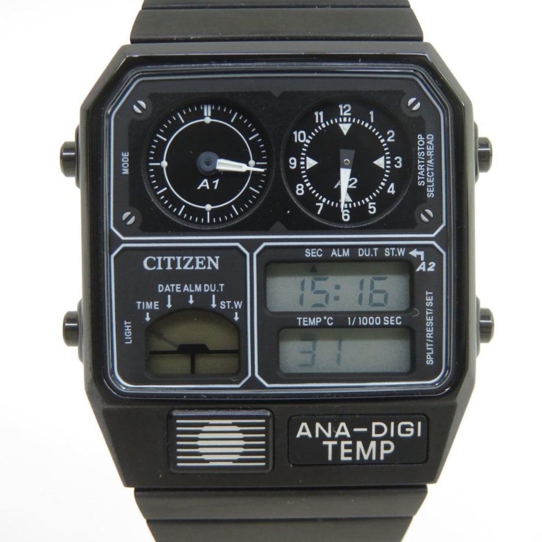 CITIZEN 8989-S116881 ANA-DIGI-TEMP Ana-Digi-Temp Quartz Wristwatch (1 of 20)