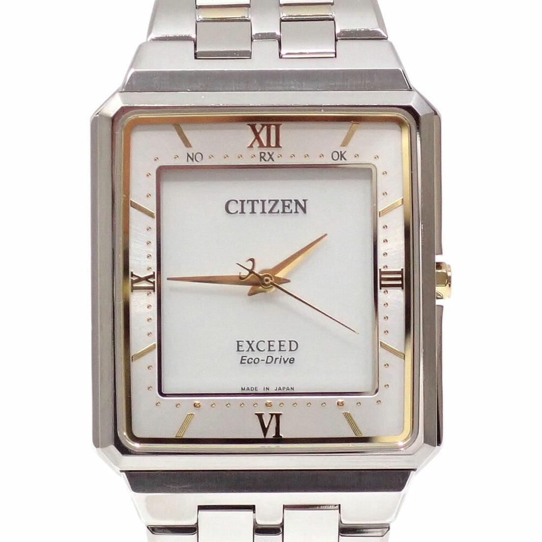 Citizen Watch Exceed Men's Eco-Drive SS EBD74-5002 Solar Light-Charging Radio-Controlled: --- Catalog ---Category: SizeWrist Size: 17cm / 6.69''Case Diameter: 41mm / 1.61''Category: DesignType: WristwatchGender: MenDisplay: AnalogGemstone: SapphireColor (Dial): WhiteCrystal Type: SapphireM