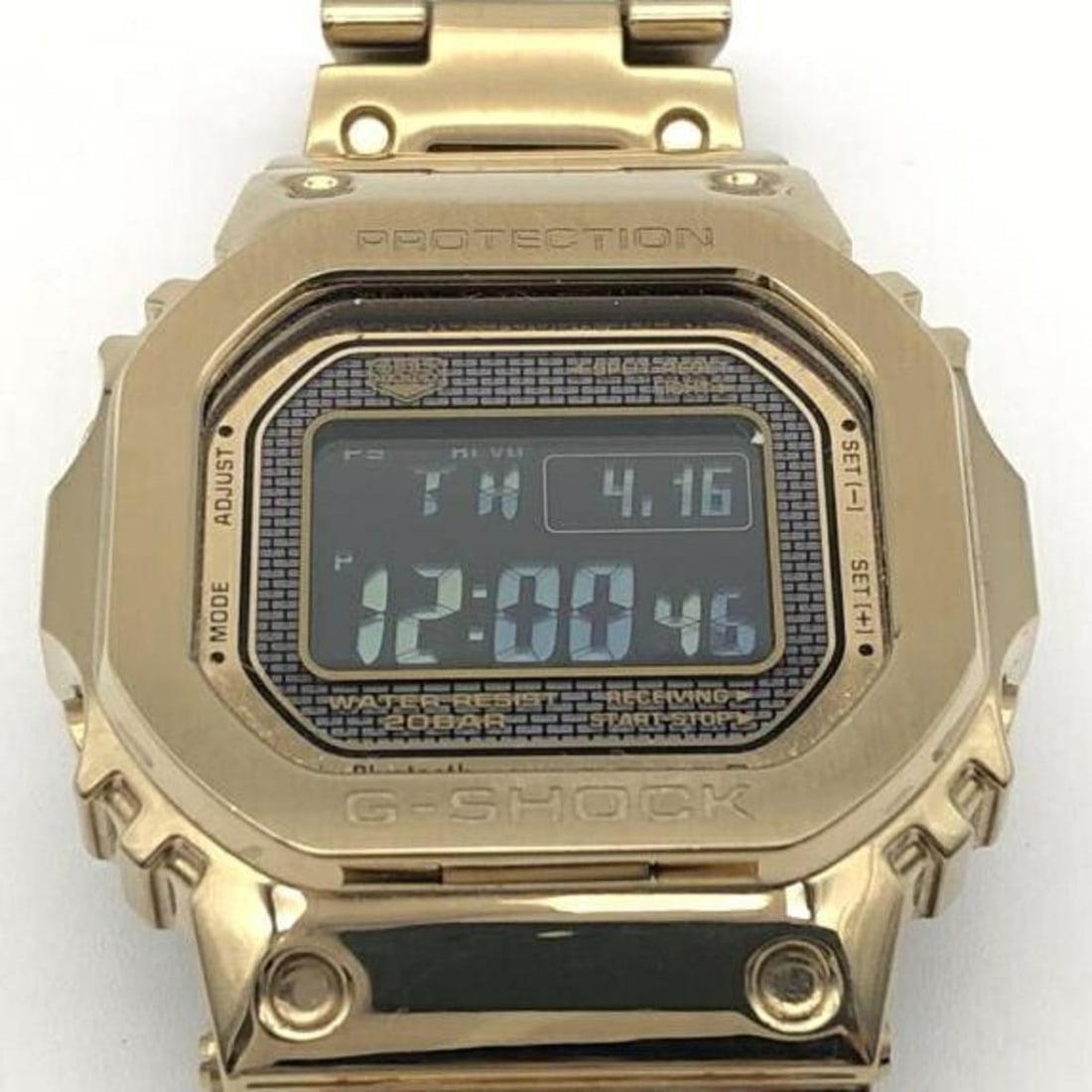 CASIO G-SHOCK Watch GMW-B5000 Gold Color Casio G-Shock FULL METAL: --- Catalog ---Category: SizeWrist Size: 18cm / 7.08''Category: DesignType: WristwatchColor: GoldColor (Dial): BlueMaterial (Case): GoldCategory: GeneralLine: G-ShockBrand: Casio--- Item List ---Secti