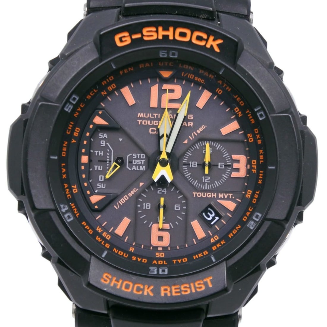 Casio G-SHOCK Sky Cockpit GW-3000B-1AJF Resin Watch, Black, Solar Powered, Radio Controlled,: --- Catalog ---Category: SizeWrist Size: 14.5cm - 21.5cm / 5.7'' - 8.46''Case Diameter: 49mm / 1.93''Category: DesignType: WristwatchGender: MenColor (Dial): BlackCategory: GeneralMPN: GW-3000B-1AJFBr