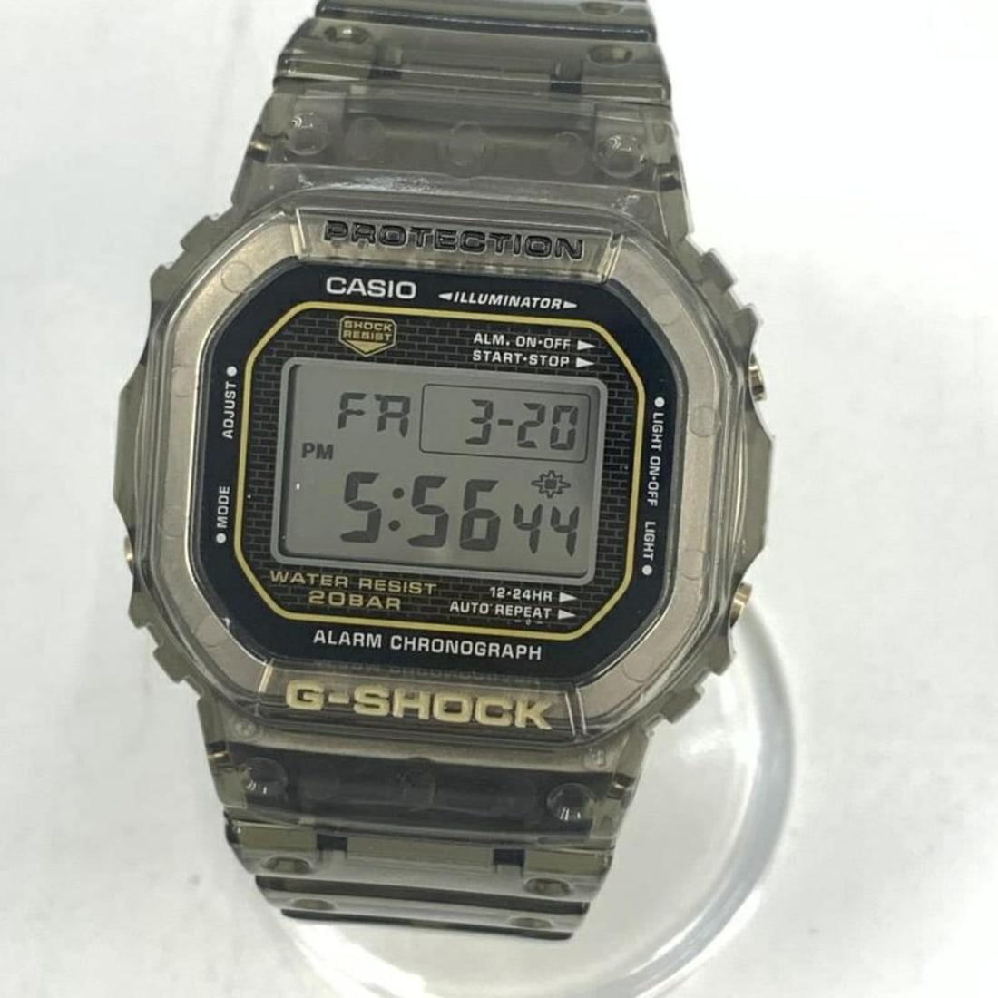 Casio G-SHOCK DW-5025D-8JF Watch, 25th Anniversary Model, Clear: --- Catalog ---Category: SizeWrist Size: 23cm / 9.05''Case Diameter: 40mm / 1.57''Category: DesignType: WristwatchGender: MenCategory: GeneralBrand: Casio--- Item List ---Section: ConditionRanking: Ra