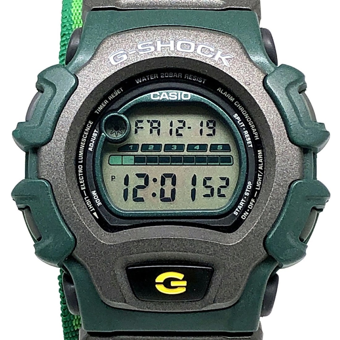 G-SHOCK CASIO Watch DW-004E-3BT ETHNO?G Folktale-mix Ethno G Inca Empire Puma EL Backlight Green: --- Catalog ---Category: Category: DesignType: WristwatchColor: GreenGender: MenDisplay: DigitalCategory: GeneralLine: G-ShockBrand: CasioModel: DW-004E-3BTCategory: FunctionsFunctions: Light--- Item 