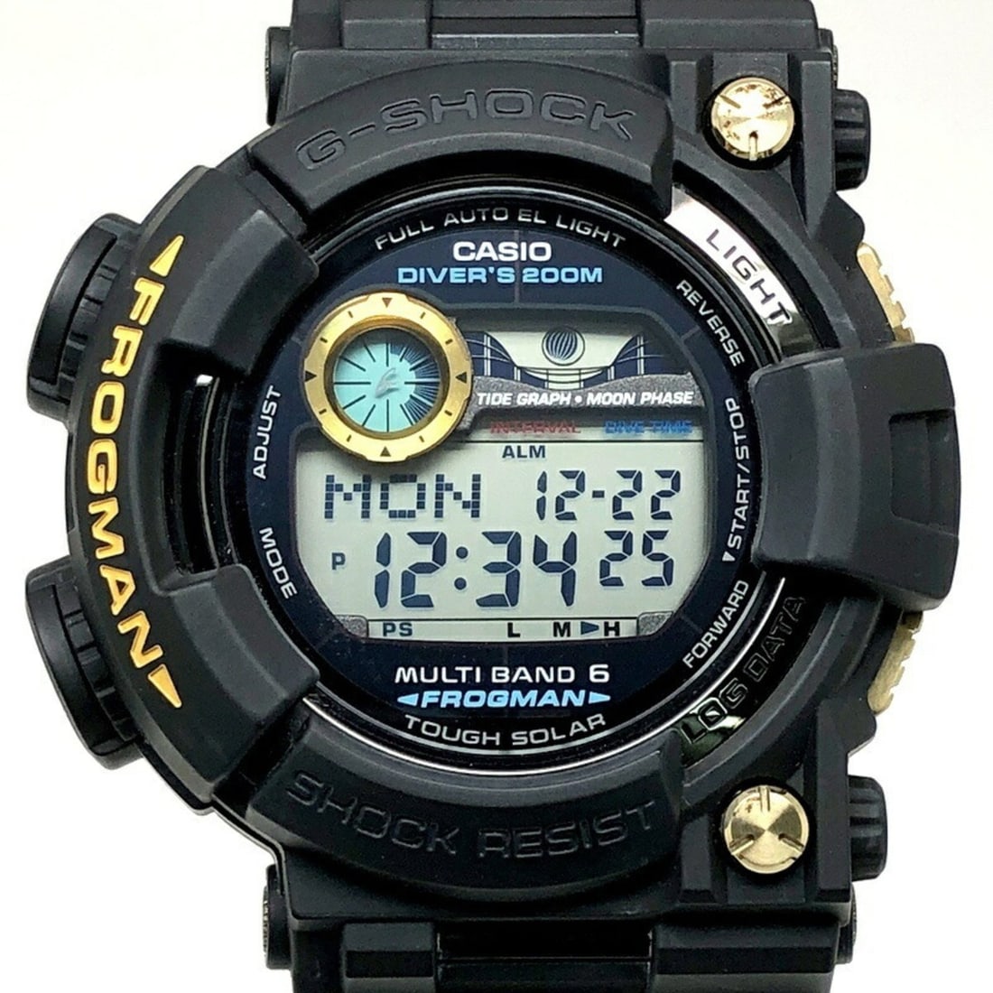 G-SHOCK CASIO Watch GWF-1000G-1 FROGMAN Radio Solar Black x Gold and Frog Released March 2010 (1 of 13)