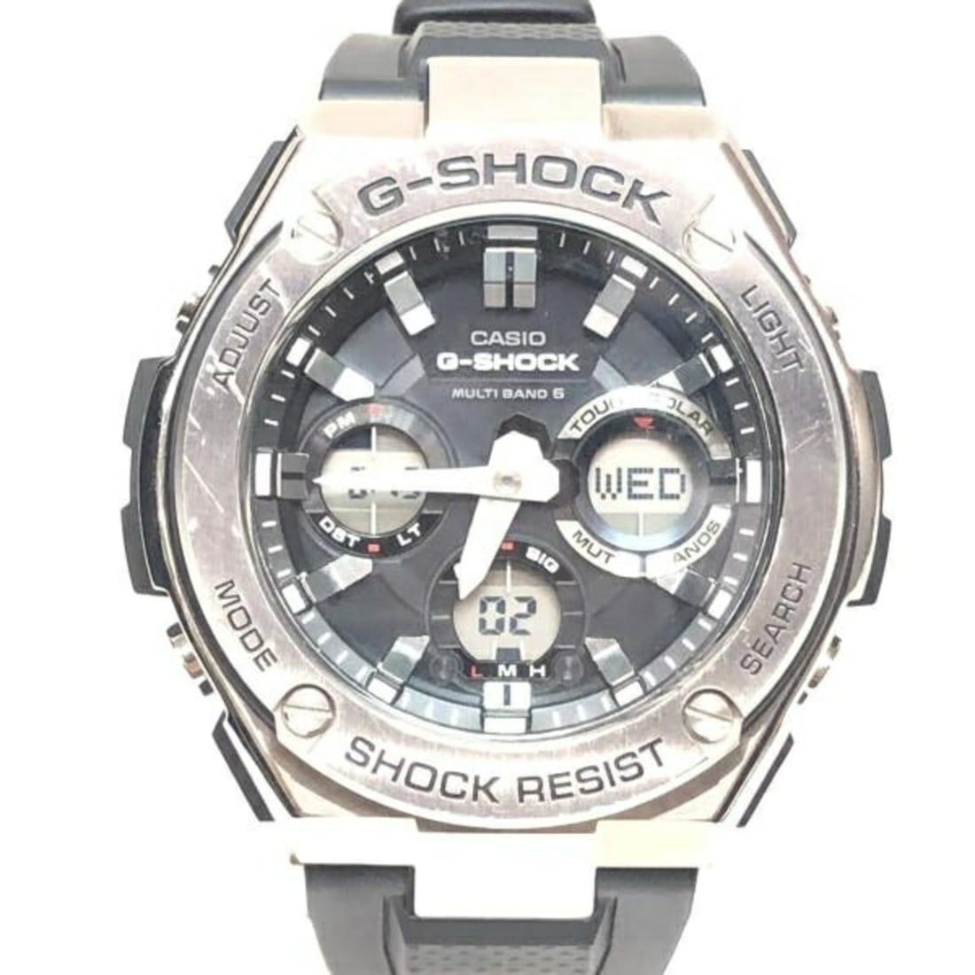 Casio G-SHOCK watch GST-W110-1AER G-STEEL CASIO: --- Catalog ---Category: SizeWrist Size: 21cm / 8.26''Case Diameter: 4.6mm / 0.18''Category: DesignType: WristwatchColor: BlueGender: UnisexColor (Dial): BlueCategory: GeneralLine: G-ShockBrand: Casio