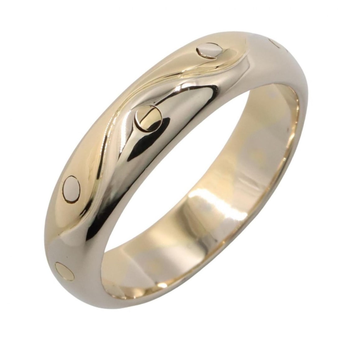 Bulgari BVLGARI Onda Ring - Ring/Finger Jewelry 18K (Yellow Gold) / 18KWG (White Men's Women's Gold: --- Catalog ---Category: SizeJP Size: 15.5US Size: 7.5Category: DesignType: Band ringColor: Gold, SilverGender: Men,WomenMaterial: White gold (18K), Yellow gold (18K)Category: GeneralBrand: Bvlgari---