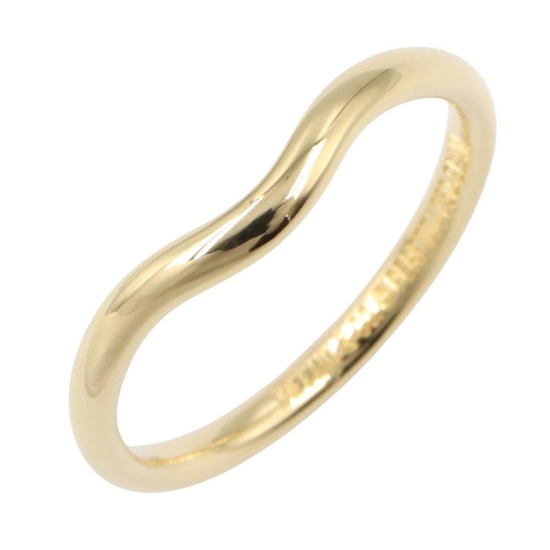 Tiffany & Co. Curved Band Ring, 18K (Yellow Gold), Women's Jewelry, Gold Tone (1 of 15)