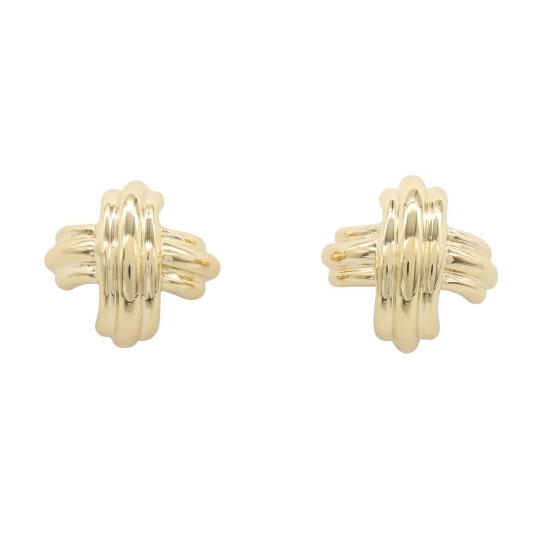 Tiffany & Co. Signature Cross Earrings, 18K (Yellow Gold), Women's Jewelry, Gold Tone: --- Catalog ---Category: SizeSize (HxWxD): 11.00mm x 11.00mm / 0.43'' x 0.43''Category: DesignType: Clip earringsColor: GoldGender: WomenMaterial: Yellow gold (18K)Category: GeneralBrand: Tiffany--- I