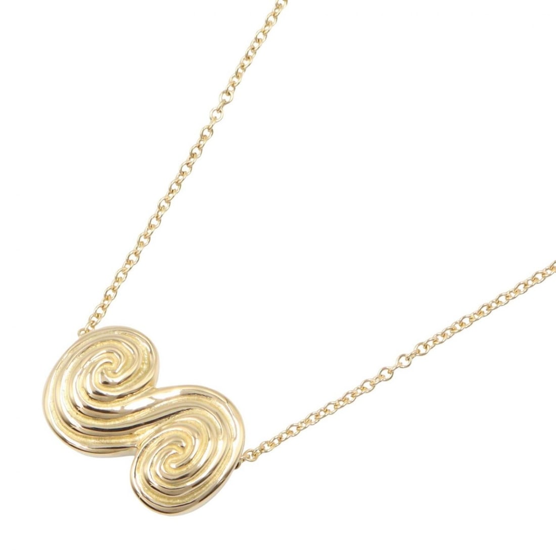Tiffany & Co. Tornado Necklace, 18K (Yellow Gold), Women's Jewelry, Gold Tone: --- Catalog ---Category: SizePendant Size: 10mm x 16mm / 0.39'' x 0.62''Neck Circumference: 41 cm / 16.14''Category: DesignColor: GoldGender: WomenMaterial: Yellow gold (18K)Necklace Type: NecklaceCat