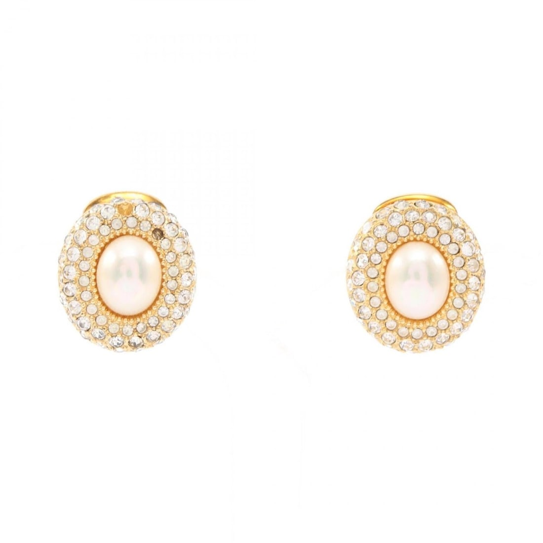 Christian Dior Earrings, Jewelry, GP (Gold Plated), Faux Pearl, Rhinestone, Women's, Gold Tones,: --- Catalog ---Category: SizeSize (HxWxD): 20.00mm x 16.00mm / 0.79'' x 0.63''Category: DesignType: Clip earringsColor: Gold, WhiteGender: WomenMaterial: Gold, RhinestoneCategory: GeneralBrand: Christ