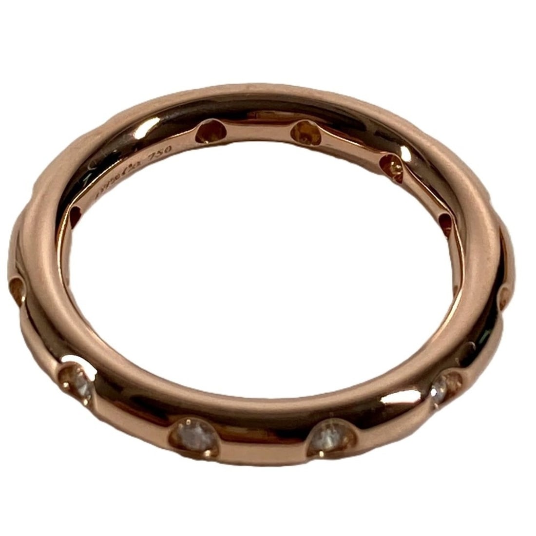 TIFFANY&Co. Tiffany & Co. 18K Gold 11-Piece Diamond Bizet Band Accessory Jewelry Ring Au750 Women's: --- Catalog ---Category: SizeJP Size: 9US Size: 5Category: DesignType: Band ringColor: Pink goldGender: WomenMaterial: Pink gold (18K)Category: GeneralBrand: Tiffany--- Item List ---Section: Condition