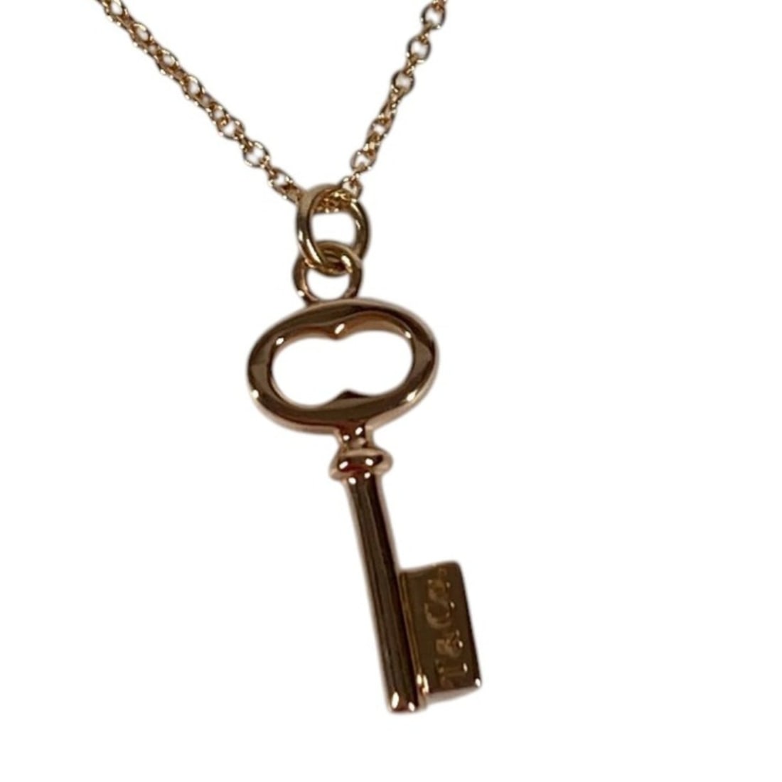 TIFFANY&Co. Tiffany 18K Gold Oval Key Necklace, Accessory Jewelry Chain Au750 Pink Gold, Women's: --- Catalog ---Category: SizeNeck Circumference: 40.5 cm / 15.94''Category: DesignColor: Pink goldGender: WomenMaterial: Gold (18K)Necklace Type: NecklaceCategory: GeneralBrand: Tiffany--- Item List -