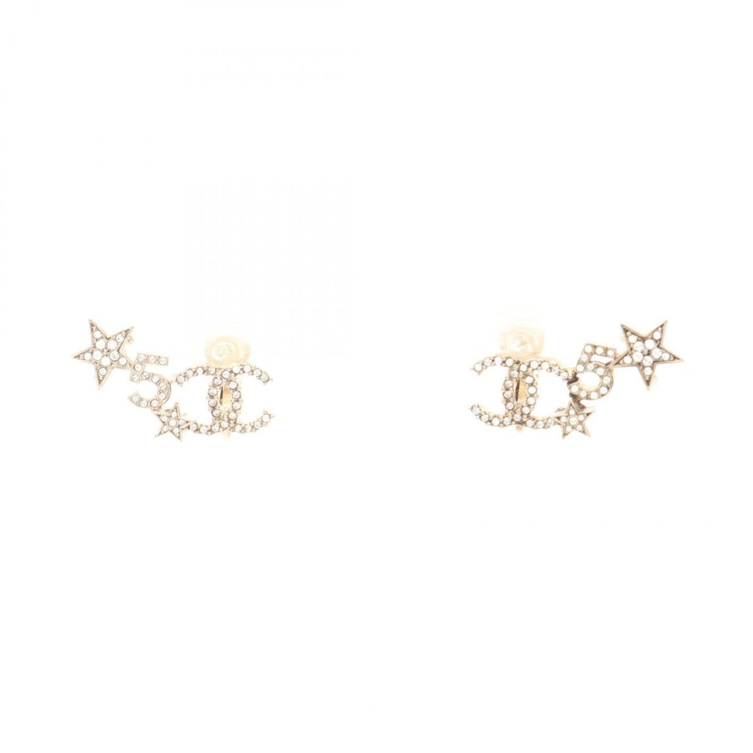 Chanel CHANEL Coco Mark C22S Earrings Jewelry GP (Gold Plated) Rhinestone Women's Gold Tone Clear: --- Catalog ---Category: SizeSize (HxWxD): 10.00mm x 30.00mm / 0.39'' x 1.18''Category: DesignType: Clip earringsColor: Clear, GoldGender: WomenMaterial: Gold plating, RhinestoneCategory: GeneralBrand