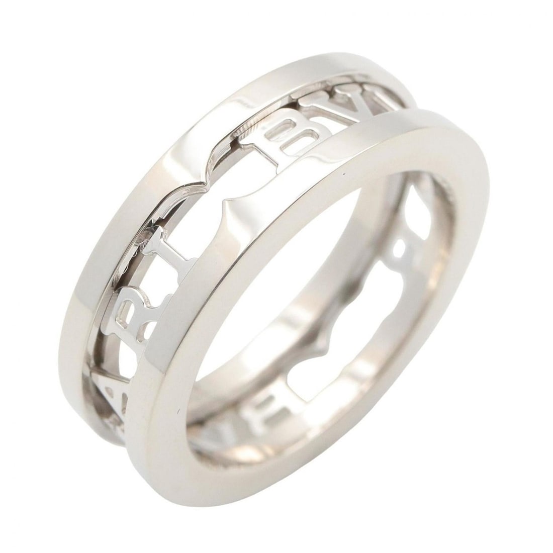 Bulgari BVLGARI B-zero1 Open Logo Spiral Ring - Ring/Finger Jewelry 18KWG (White Gold) Men's/Women's: --- Catalog ---Category: SizeJP Size: 6.5US Size: 3.5Category: DesignType: Band ringColor: SilverGender: Men,WomenMaterial: White gold (18K)Category: GeneralBrand: Bvlgari--- Item List ---Section: Con