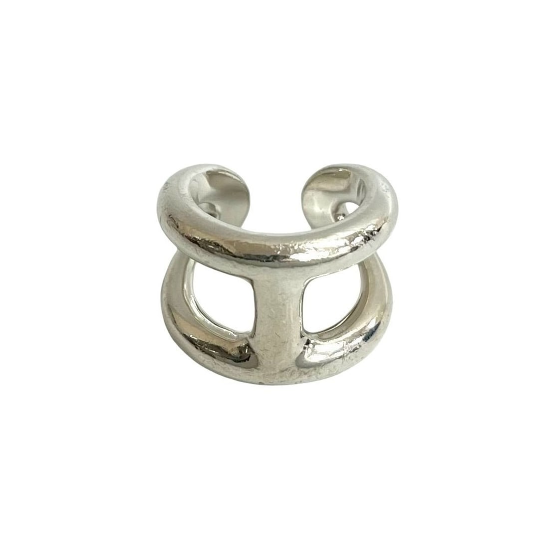 HERMES Osmos Sterling Silver 925 Ring, Size 9, Women's Jewelry, Item No. 28739: --- Catalog ---Category: SizeJP Size: 9US Size: 5Category: DesignType: Band ringColor: SilverGender: WomenMaterial: Silver 925Category: GeneralBrand: Hermes--- Item List ---Section: ConditionRanking: 