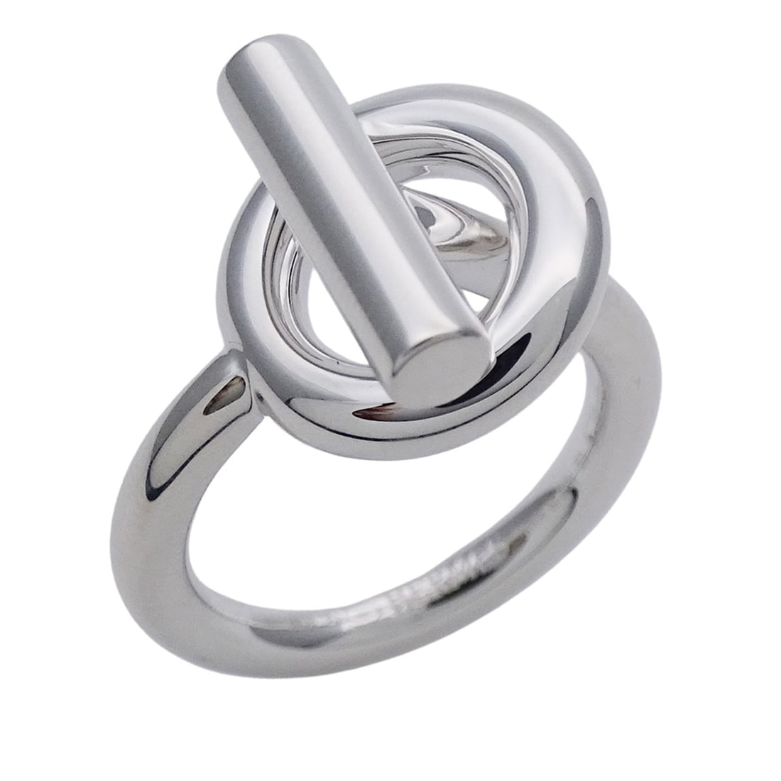 Hermes HERMES Ring for Women and Men, Brand Ring, SV925 Echappé MM Silver, Size #53 (approx.),: --- Catalog ---Category: SizeWidth: 2.4mm / 0.09''Weight: 9.7g / 0.34oz.JP Size: 13US Size: 6.5Category: DesignType: Band ringColor: SilverGender: Men,WomenMaterial: Silver 925Category: GeneralBrand: 