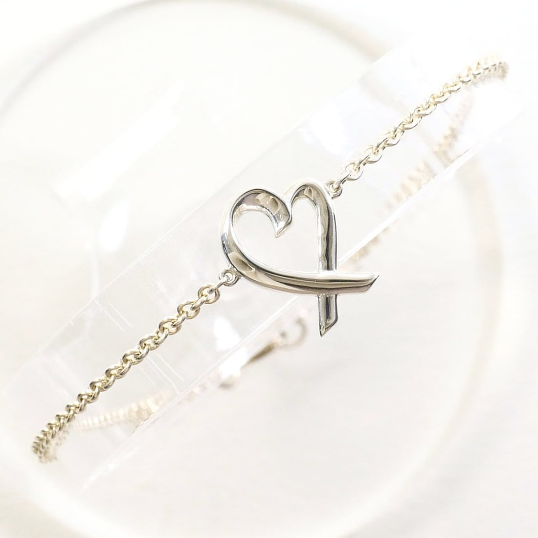 Tiffany & Co. Loving Heart Sterling Silver Bracelet, Total Weight: Approximately 1.8g, Jewelry, Like (1 of 20)