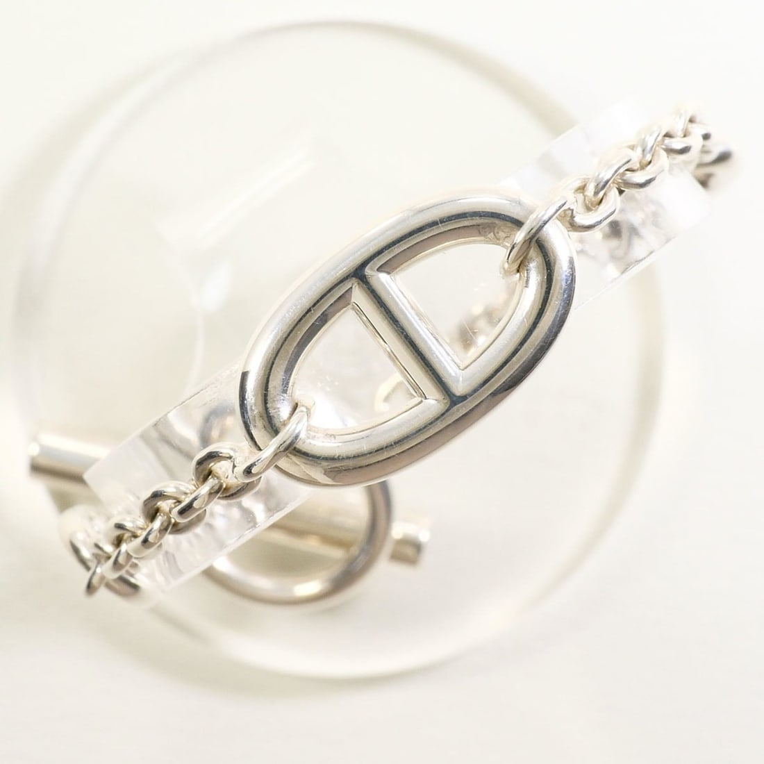 Hermes Hermès Chaine d'Ancre Farandole LG Silver Bracelet, Approx. 17.5cm, Total Weight: 25.8g,: --- Catalog ---Category: SizeLength: 17.5cm / 6.88''Category: DesignType: Charm braceletColor: SilverGender: WomenMaterial: Silver 925Category: GeneralBrand: Hermes--- Item List ---Section: ConditionR