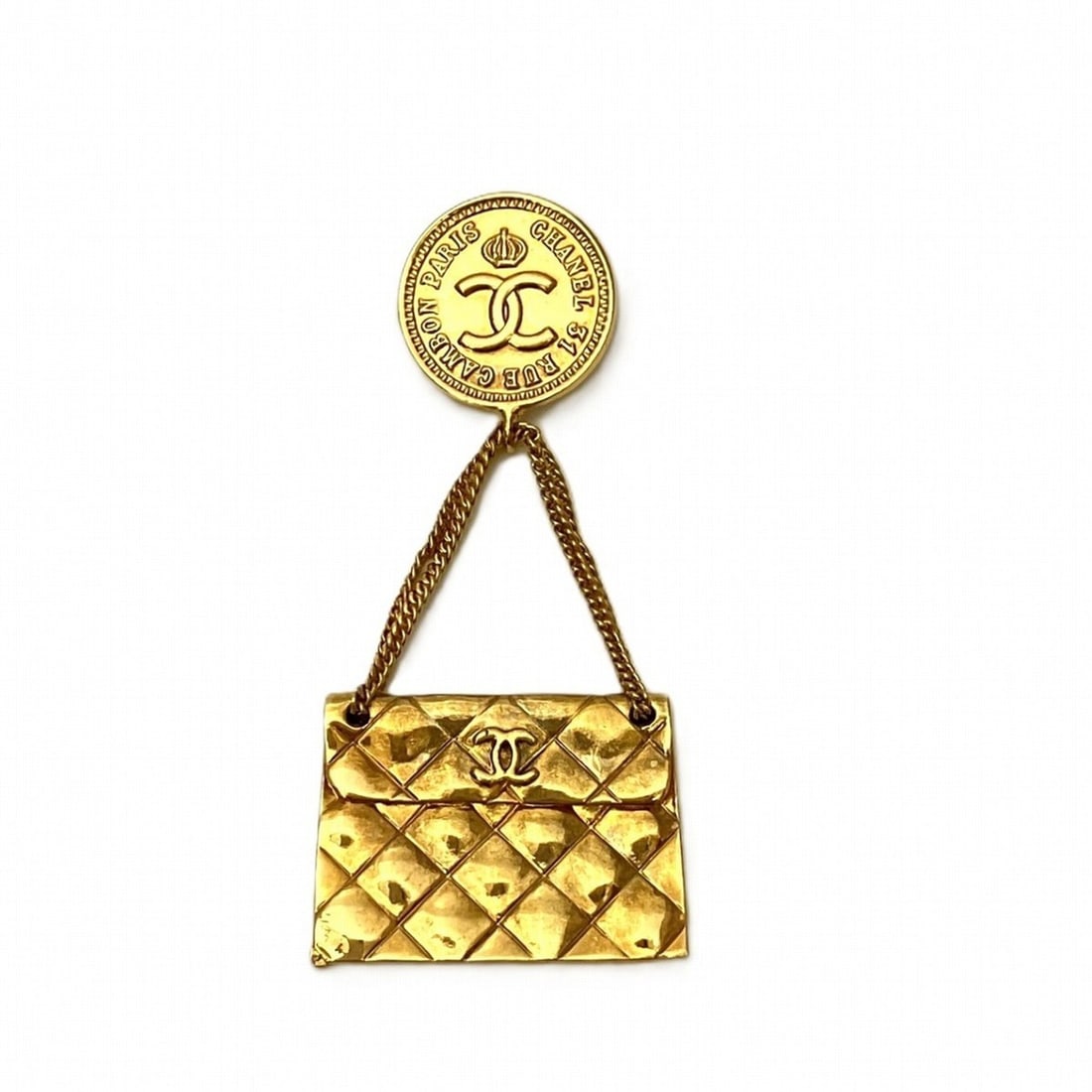 CHANEL Brooch Accessory GP Jewelry Free Shipping Gift Wrapping: --- Catalog ---Category: DesignType: BroochColor: GoldGender: WomenMaterial: Gold platingCategory: GeneralBrand: Chanel--- Item List ---Section: ConditionRanking: Rank AB Used - Traces of usage, scrat