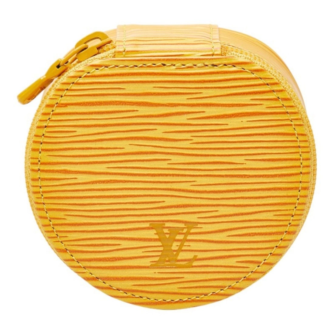 Louis Vuitton Epi Ecran Bijou 8 Bag Pouch Jewelry Case Accessory M48229 Tassili Yellow Leather: --- Catalog ---Category: SizeSize (HxWxD): 4cm x 8cm x 7.5cm / 1.57'' x 3.14'' x 2.95''Category: DesignType: PouchColor: YellowGender: WomenMaterial: Leather Category: GeneralMPN: M48229Brand: Louis V