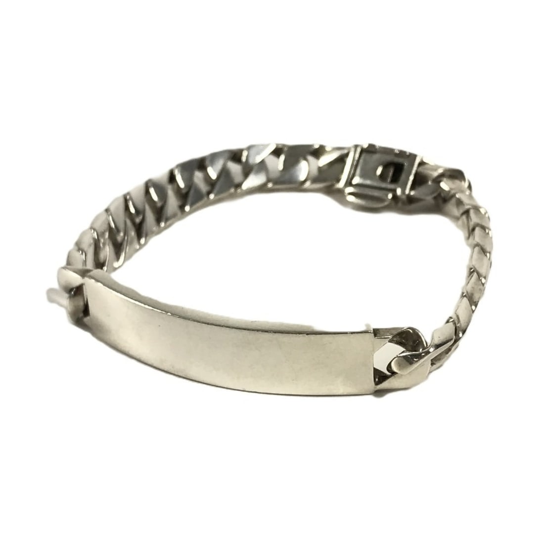 TIFFANY & Co. Tiffany ID Plate Logo Accessory Jewelry Bracelet SV925 Silver for Men and Women (1 of 17)
