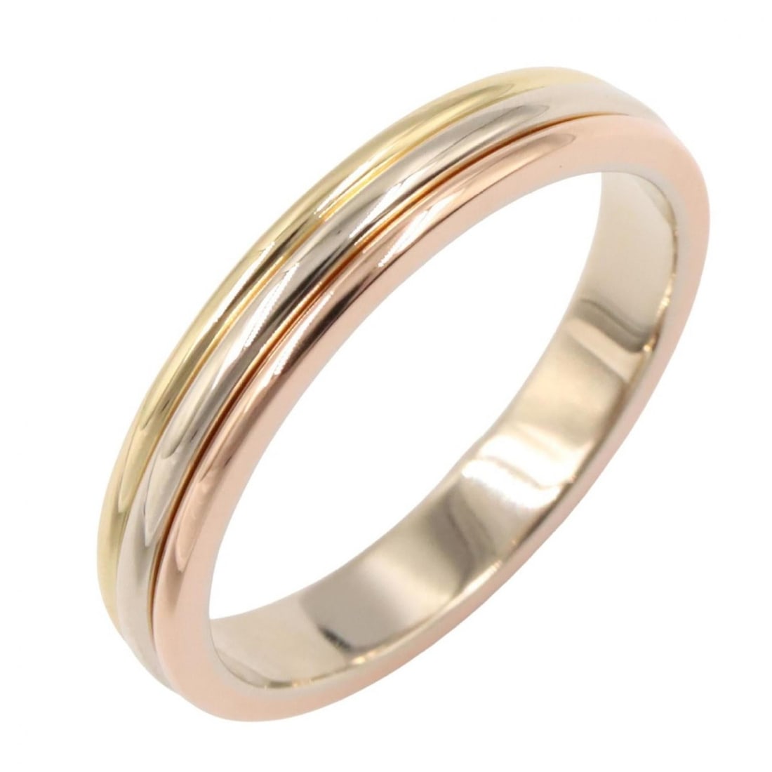 Cartier Vendôme Ring, Jewelry, 18K Yellow Gold, White Pink Men's and Women's, Gold Silver (1 of 16)