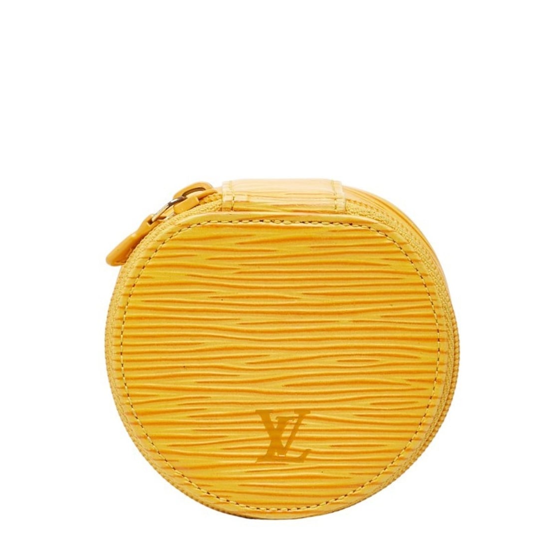 Louis Vuitton Epi Ecran Bijou 8 Pouch Jewelry Case/Accessory Case M48229 Jaune Yellow Leather: --- Catalog ---Category: SizeSize (HxWxD): 4cm x 8cm x 7.5cm / 1.57'' x 3.14'' x 2.95''Category: DesignType: Jewelry caseColor: Jaune, YellowMaterial: Epi leatherCategory: GeneralMPN: M48229Brand: Lou