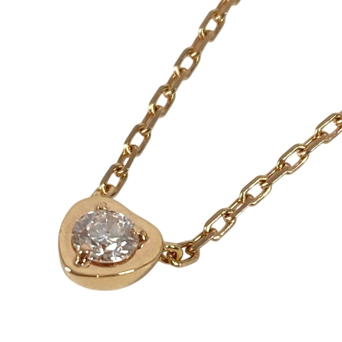 CARTIER Diamond Léger Heart Necklace in 18K Gold. Accessory, Jewelry, Chain Necklace, Au750, (1 of 12)